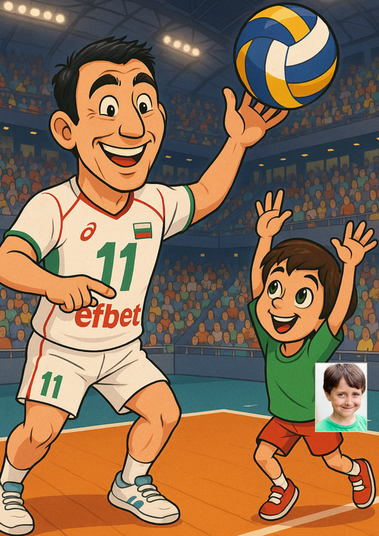 Волейболен персонализиран постер 🏐