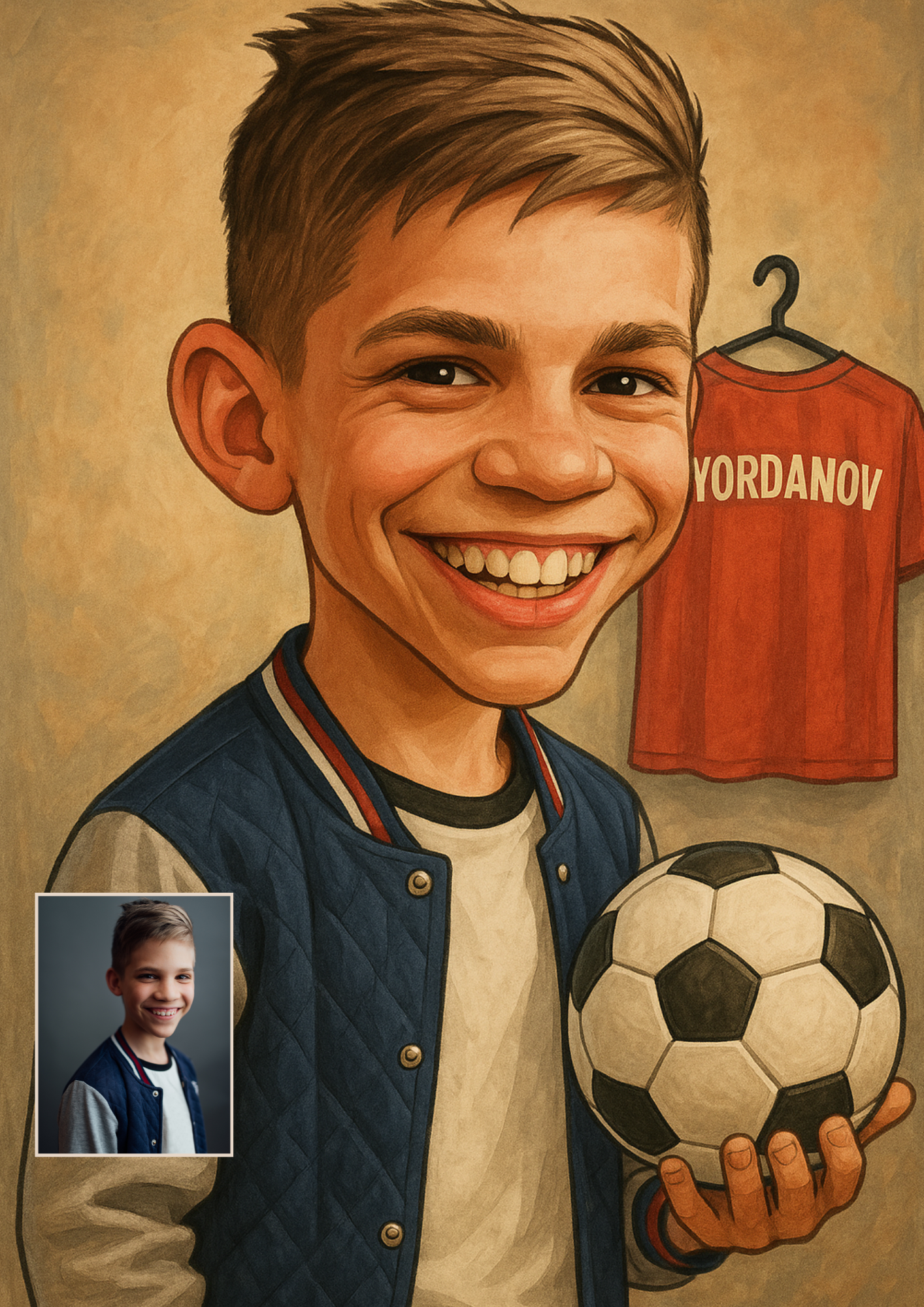 Карикатури по ваша снимка ❤️👨‍👩‍👦‍👦