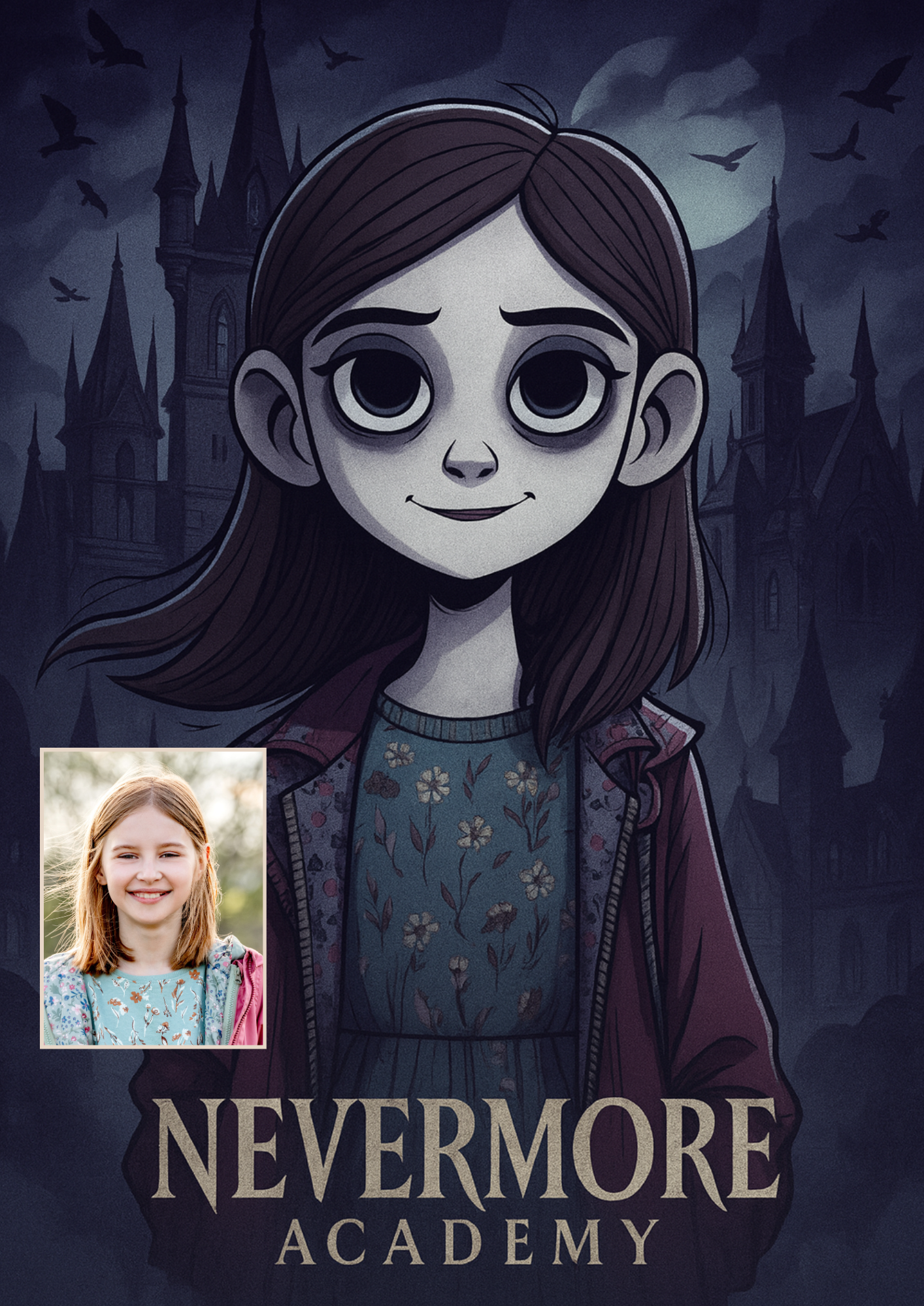 Мистериозен портрет с готическа атмосфера! 🕷️