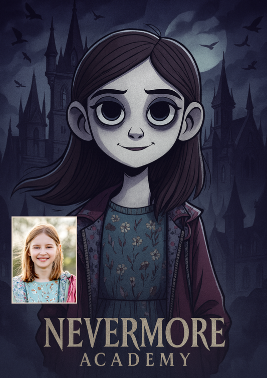 Мистериозен портрет с готическа атмосфера! 🕷️