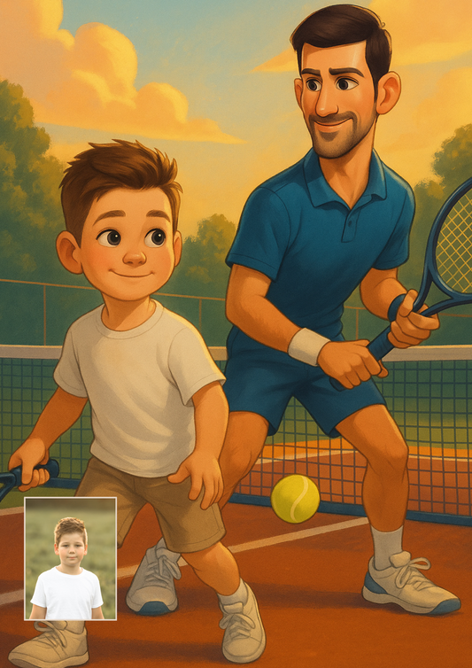 Teнис персонализиран постер🎾