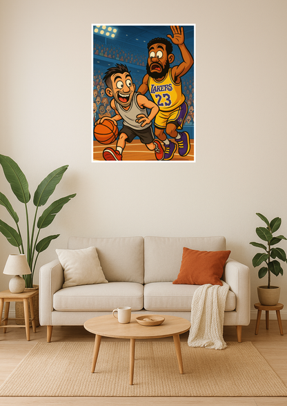 Баскетболен персонализиран постер 🏀