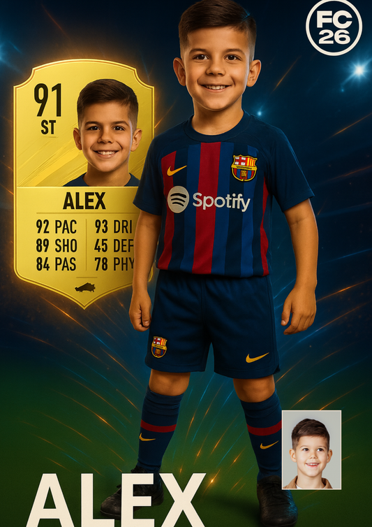 Игрална футболна карта по твоя снимка! 🌟