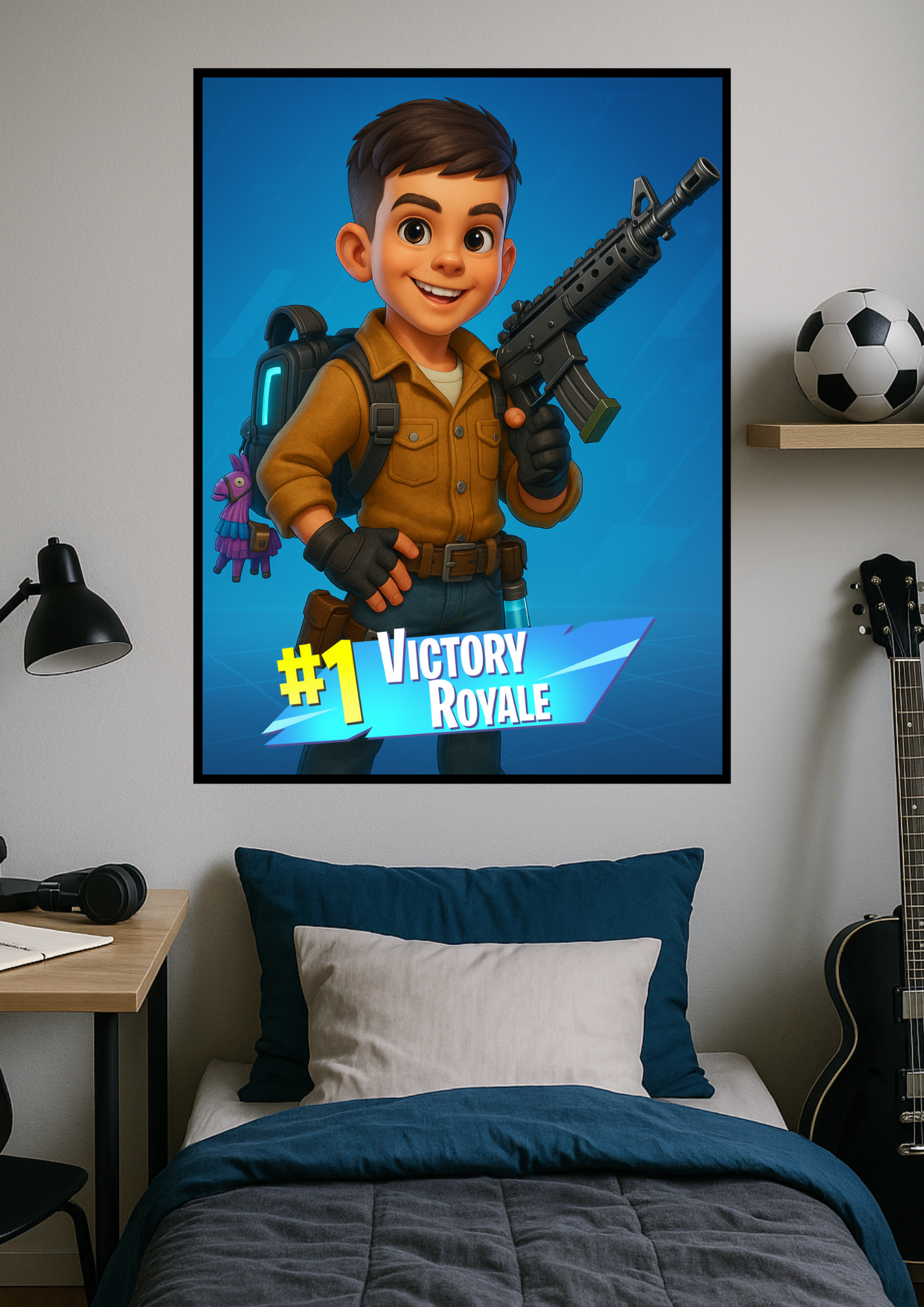 Персонализиран постер в Battle Royale стил! 🔫🌪️